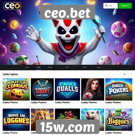 Diversidade de jogos disponíveis em CEO.bet